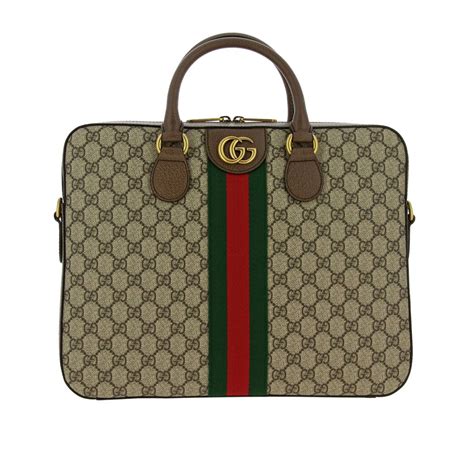 gucci gg supreme briefcase|gucci ophidia 3 zipper bag.